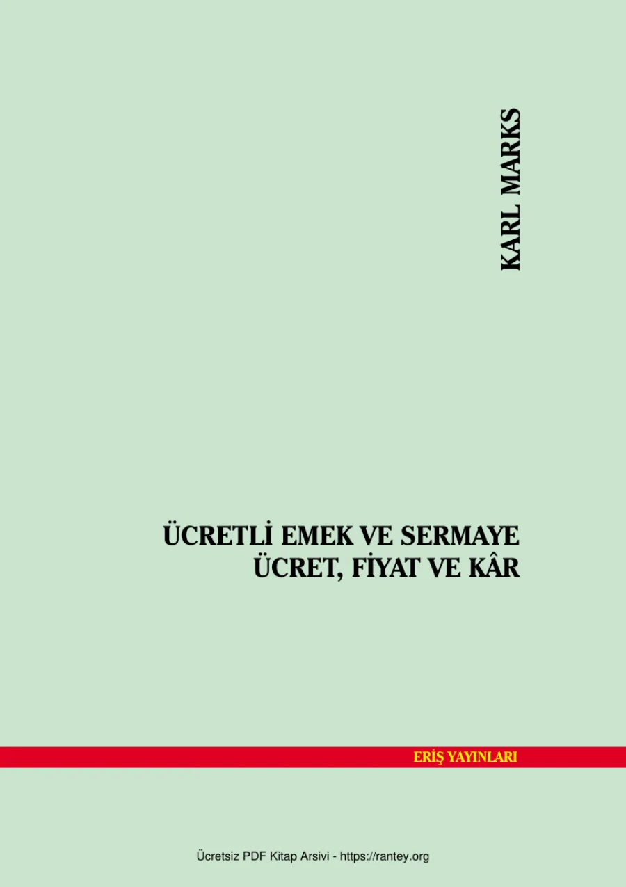 Ücretli Emek ve Sermaye kapak görseli