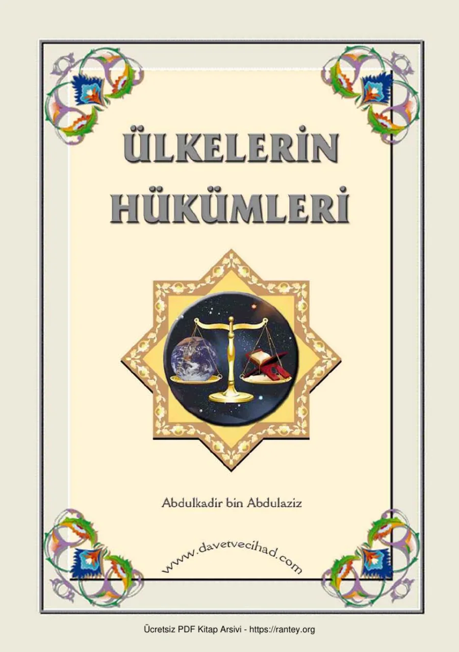 ÜLKELERİN HÜKÜMLERİ ŞEYH ABDULKADİR BİN ABDULAZİZ Ebu Abdulmumin Tekin Mıhçı kapak görseli