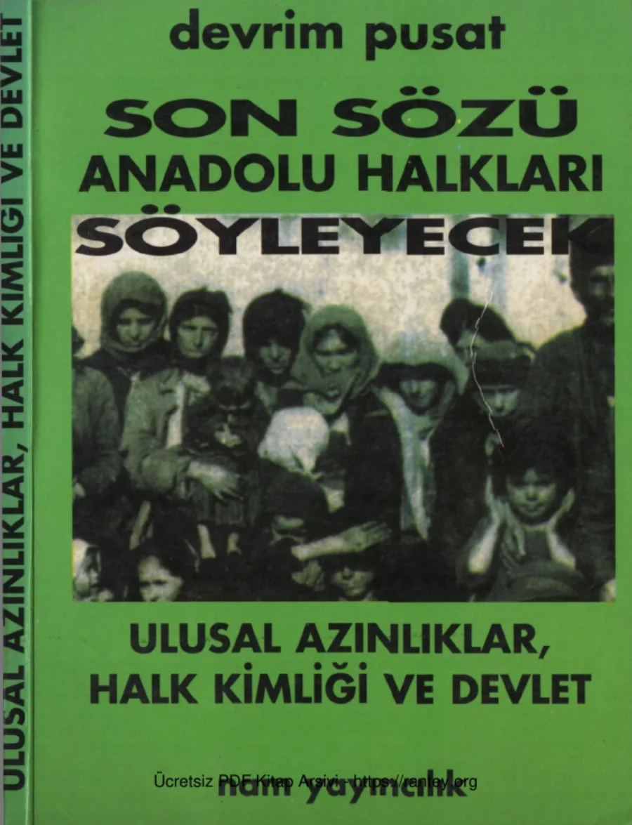 Ulusal Azınlıklar Halk Kimliği ve Devlet Nam Yayınları kapak görseli