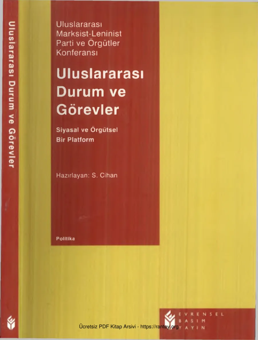 Uluslararası Durum ve Görevler kapak görseli