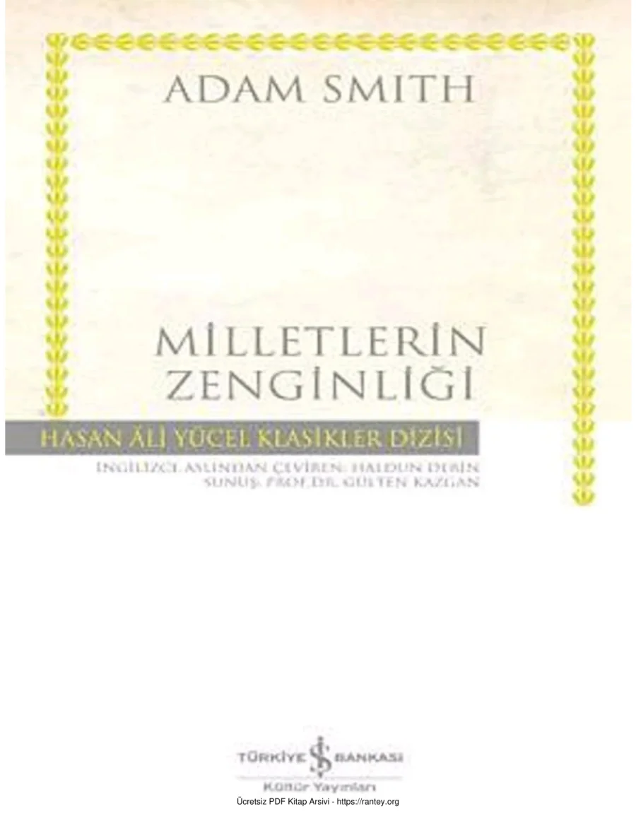Ulusların Zenginliği kapak görseli