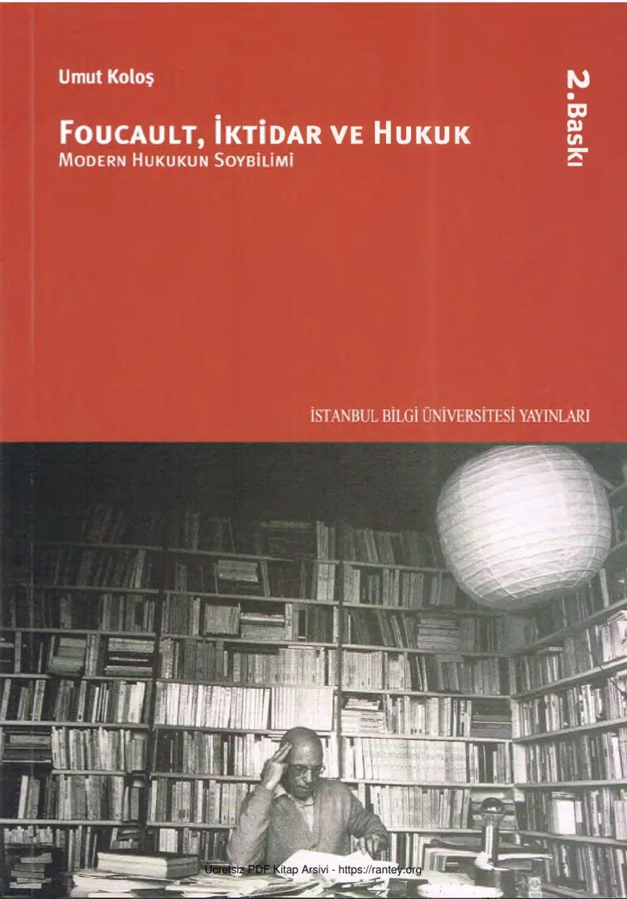Umut Koloş Foucault İktidar ve Hukuk Modern Hukukun Soybilimi kapak görseli