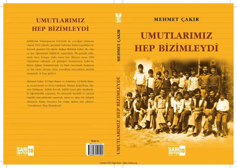 Umutlarımız Hep Bizimleydi TÜSTAV Sarı Defter kapak görseli