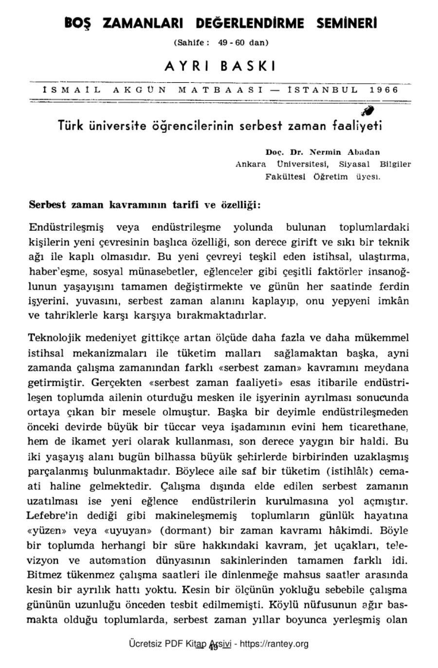Unat Boş Zamanları Değerlendirme Seminerleri kapak görseli