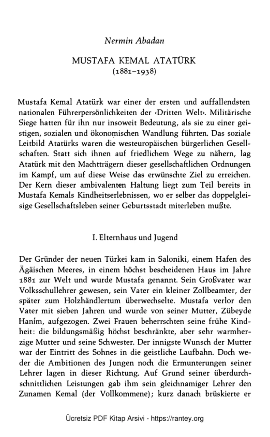 Unat Mustafa Kemal Atatürk 1881 1938 kapak görseli
