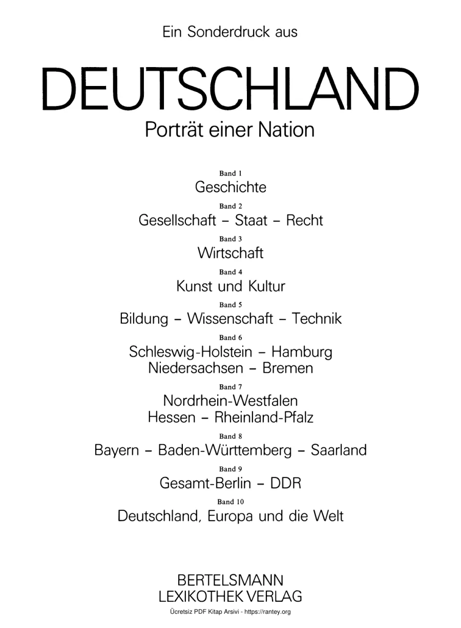 Unat Türkein der Bungesrepublik Bertelsmann Lexikothek Verlag kapak görseli