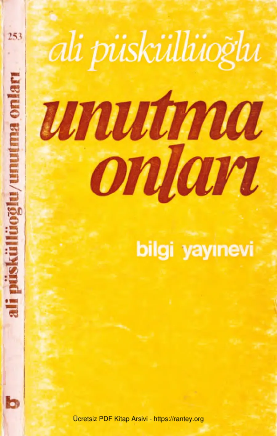 Unutma Onları kapak görseli