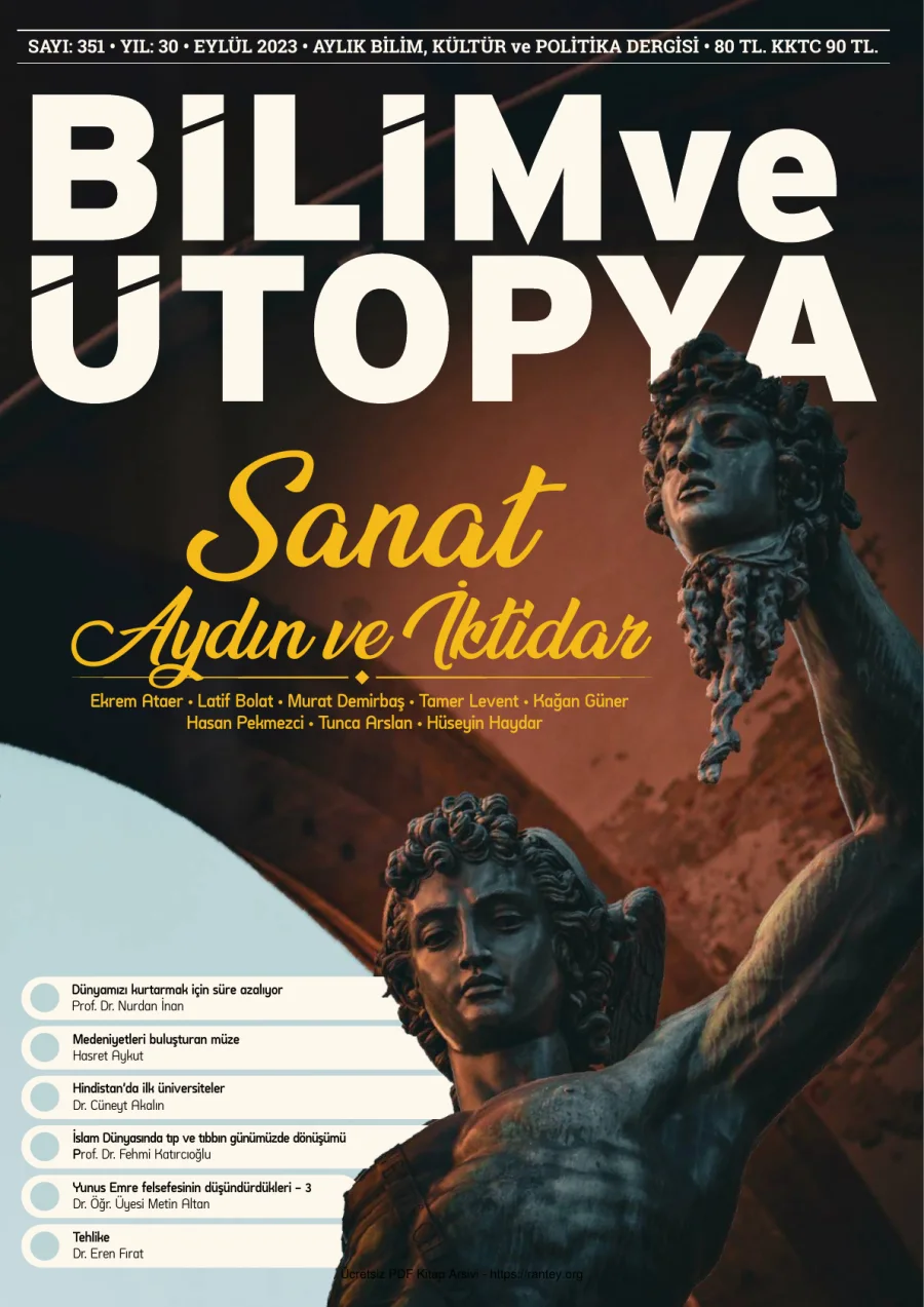 Ütopya 351 Eylül 2023 kapak görseli