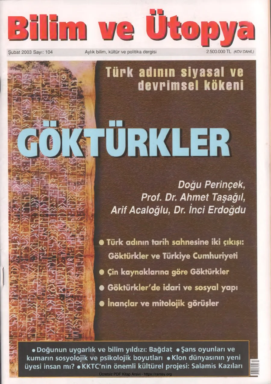 Ütopya Sayı 104 Göktürkler kapak görseli