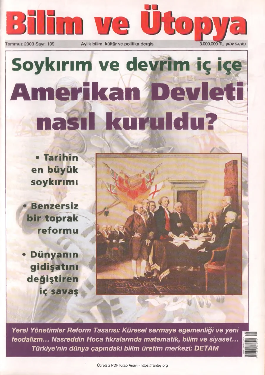 Ütopya Sayı 109 Amerikan Devleti Nasıl Kuruldu kapak görseli