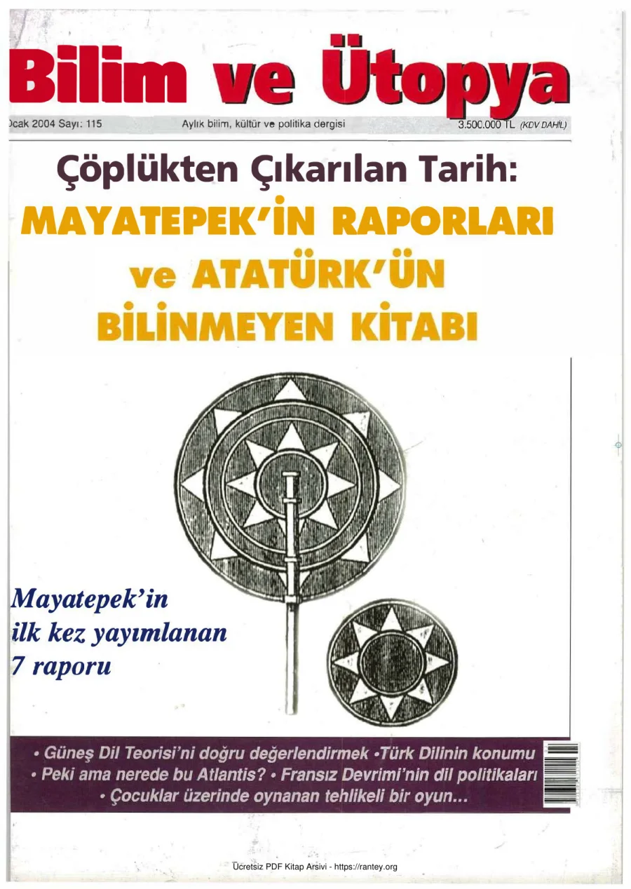 Ütopya Sayı 115 Ocak 2004 kapak görseli