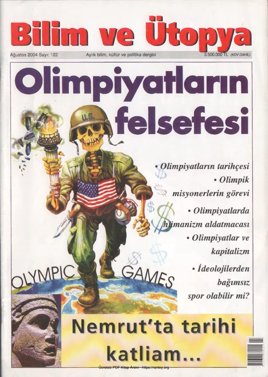 Ütopya Sayı 122 Olimpiyatların Felsefesi kapak görseli