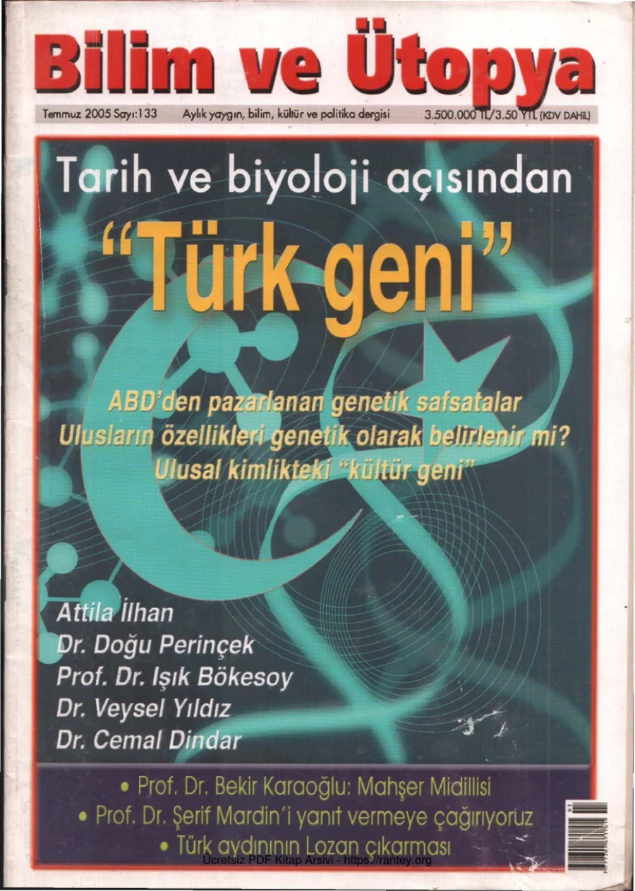 Ütopya Sayı 133 Türk Geni kapak görseli