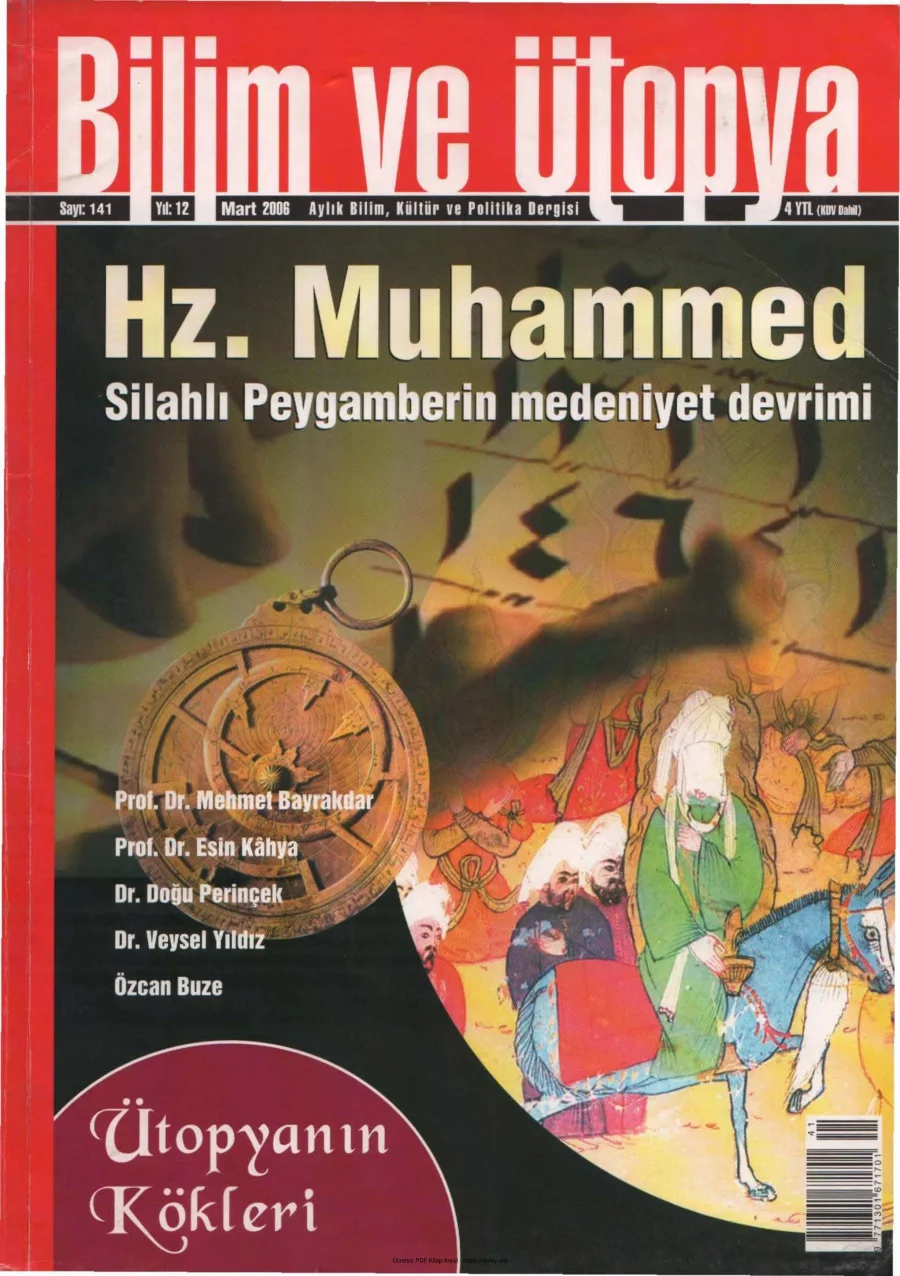 Ütopya Sayı 141 Hz Muhammed kapak görseli