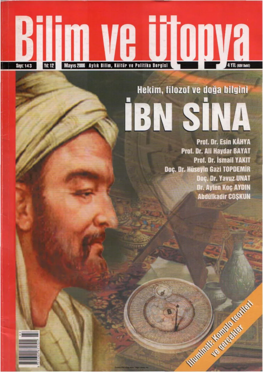 Ütopya Sayı 143 İbn Sina kapak görseli