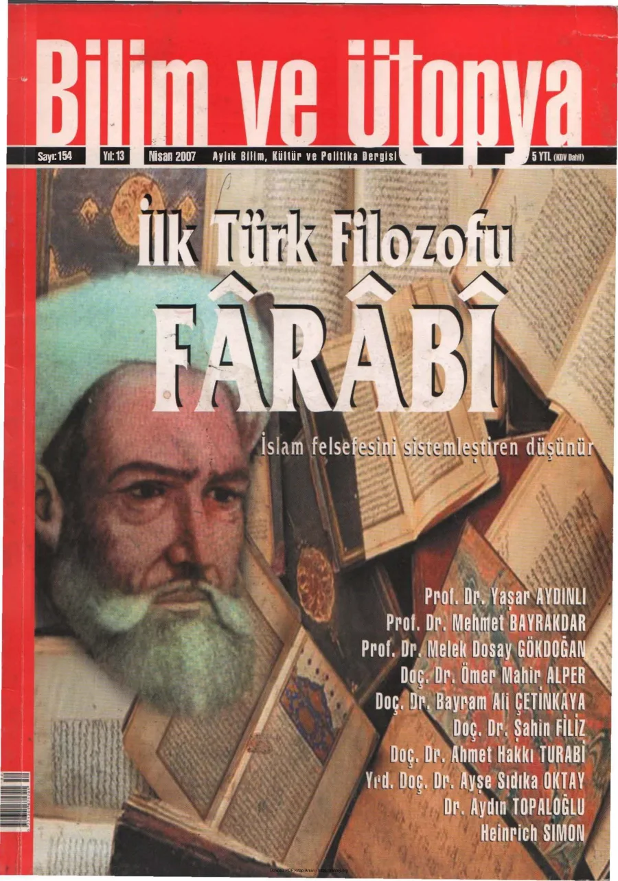 Ütopya Sayı 154 Farabi kapak görseli