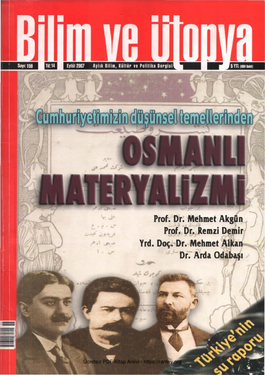 Ütopya Sayı 159 Osmanlı Materyalizmi kapak görseli