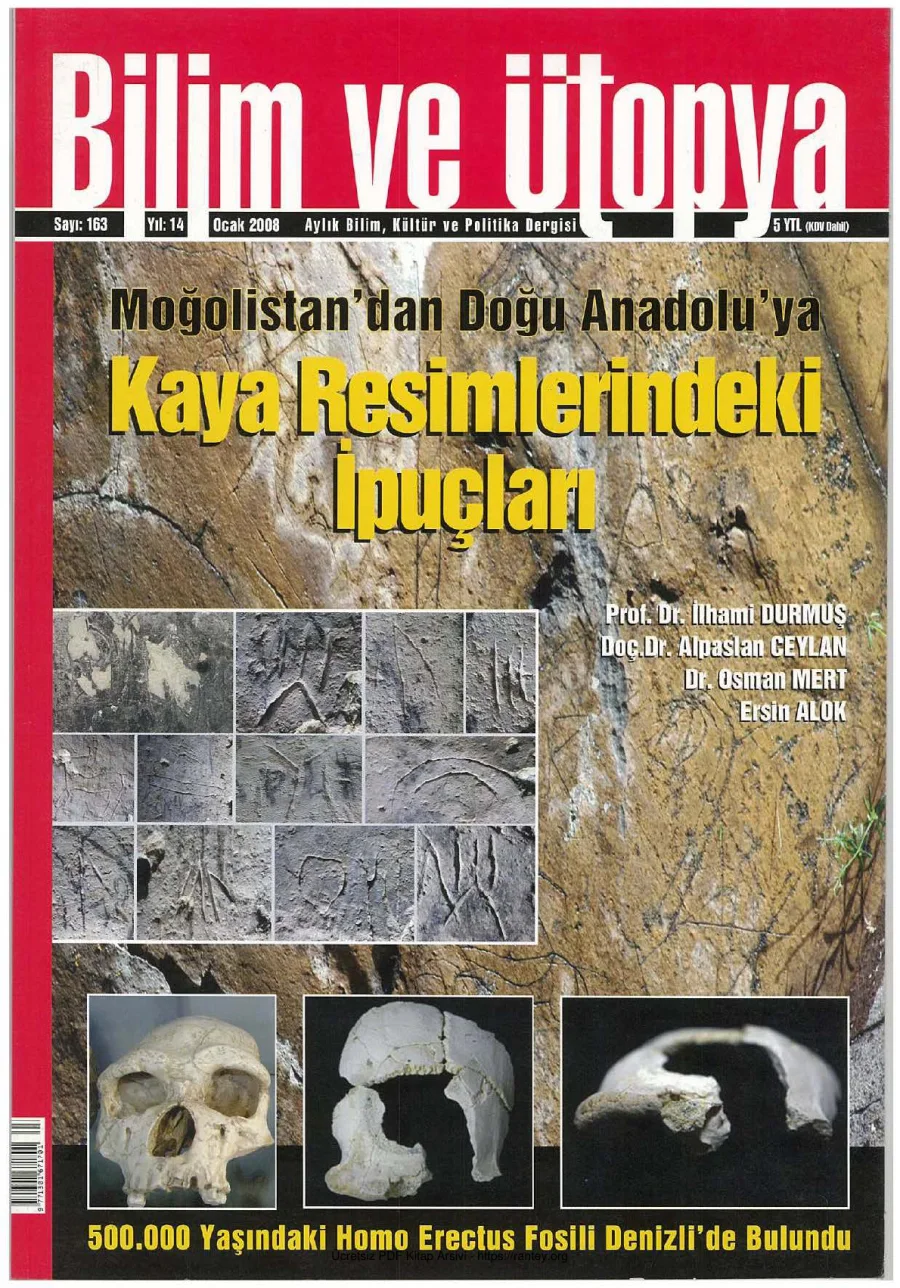 Ütopya Sayı 163 Kaya Resimlerindeki İpuçları kapak görseli