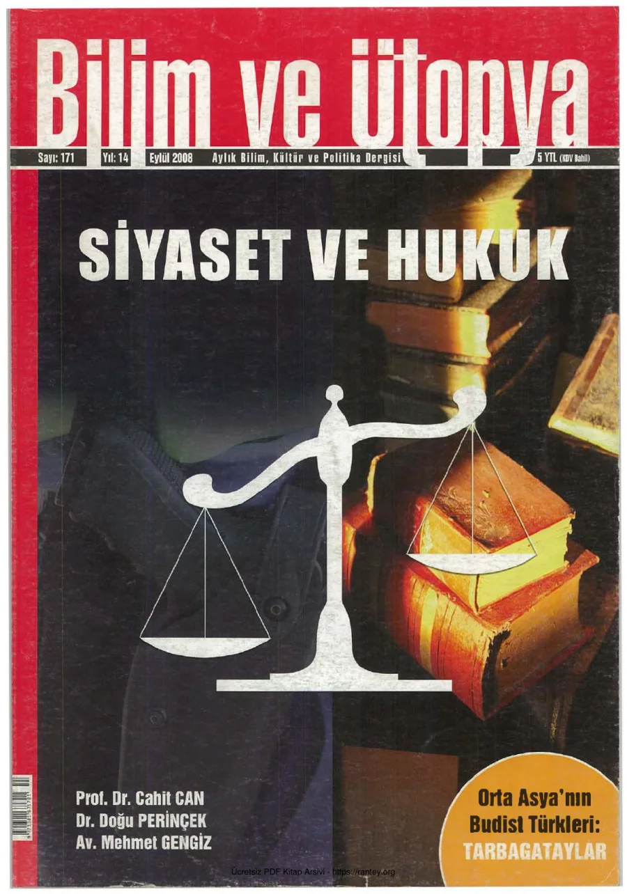 Ütopya Sayı 171 Siyaset ve Hukuk kapak görseli
