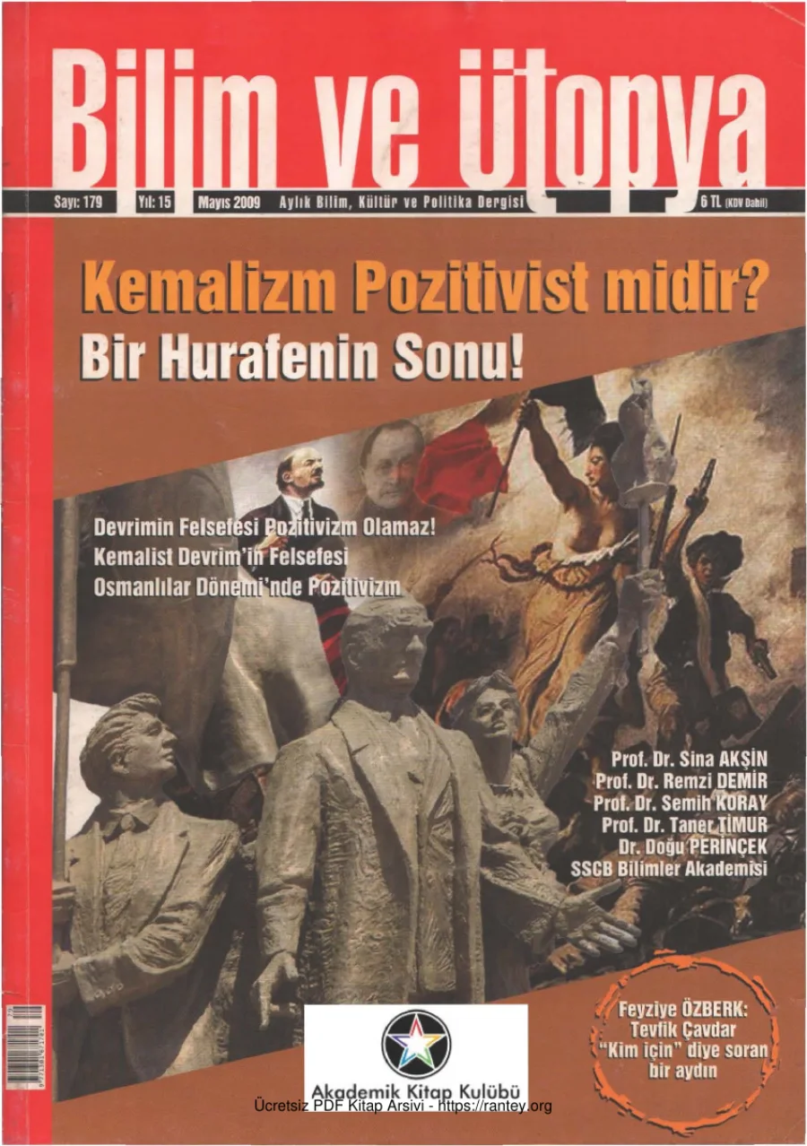 Ütopya Sayı 179 Kemalizm Pozitivist Midir kapak görseli