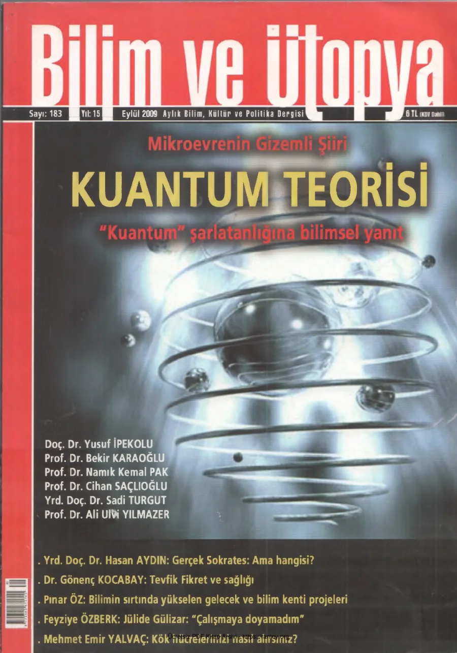 Ütopya Sayı 183 Kuantum Teorisi kapak görseli