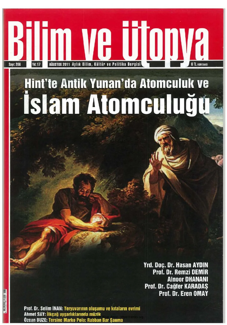 Ütopya Sayı 206 İslam Atomculuğu kapak görseli