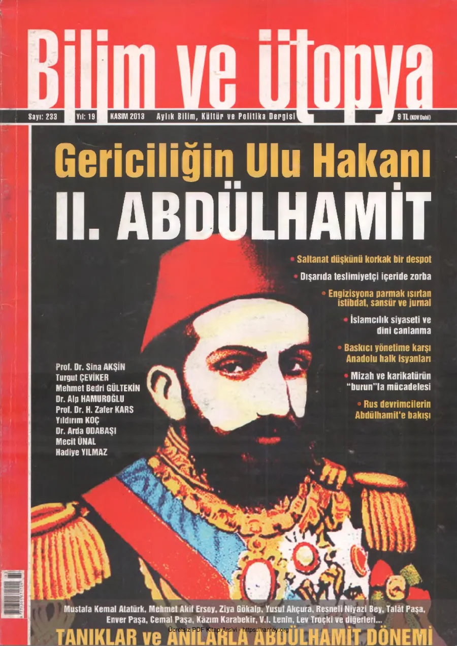 Ütopya Sayı 233 II Abdülhamit kapak görseli