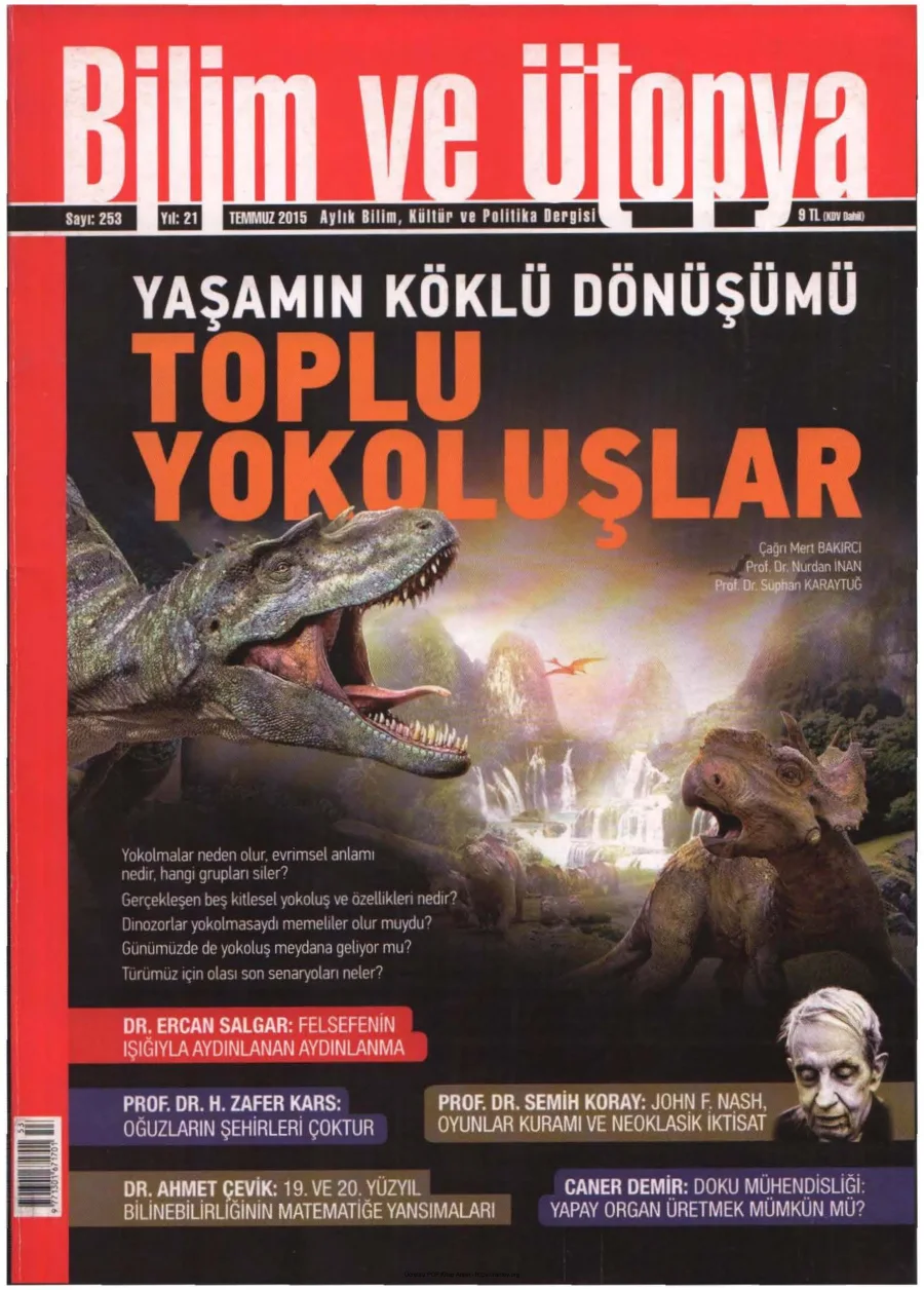 Ütopya Sayı 253 Toplu Yokoluşlar kapak görseli