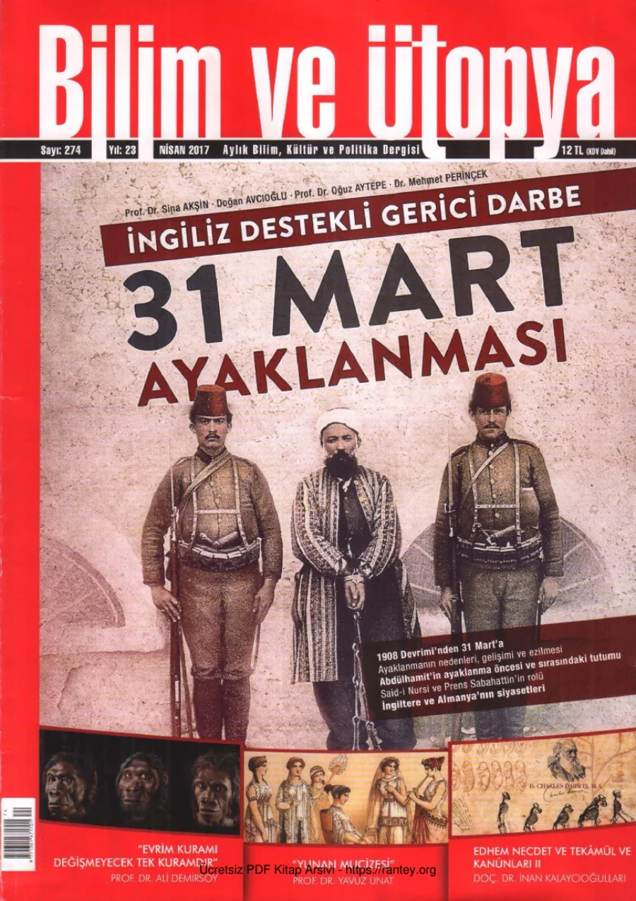 Ütopya Sayı 274 31 Mart Ayaklanması kapak görseli