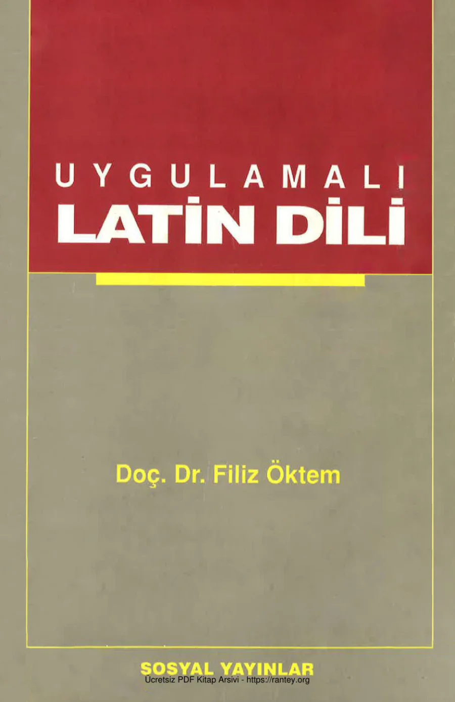 Uygulamalı Latin Dili Sosyal Yayınları kapak görseli