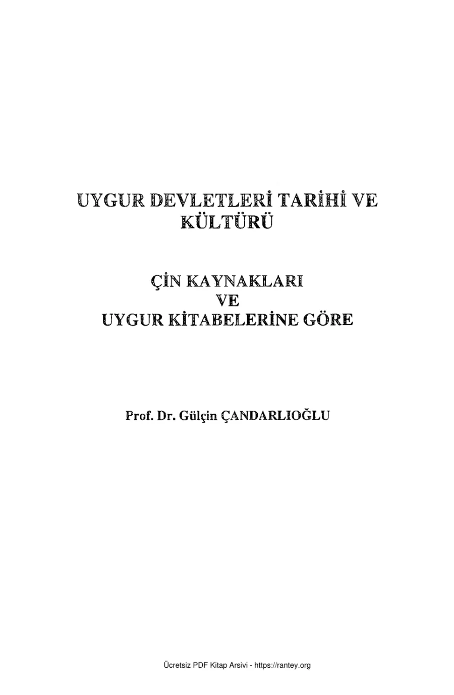 Uygur Devletleri Tarihi ve Kültürü TDAV kapak görseli