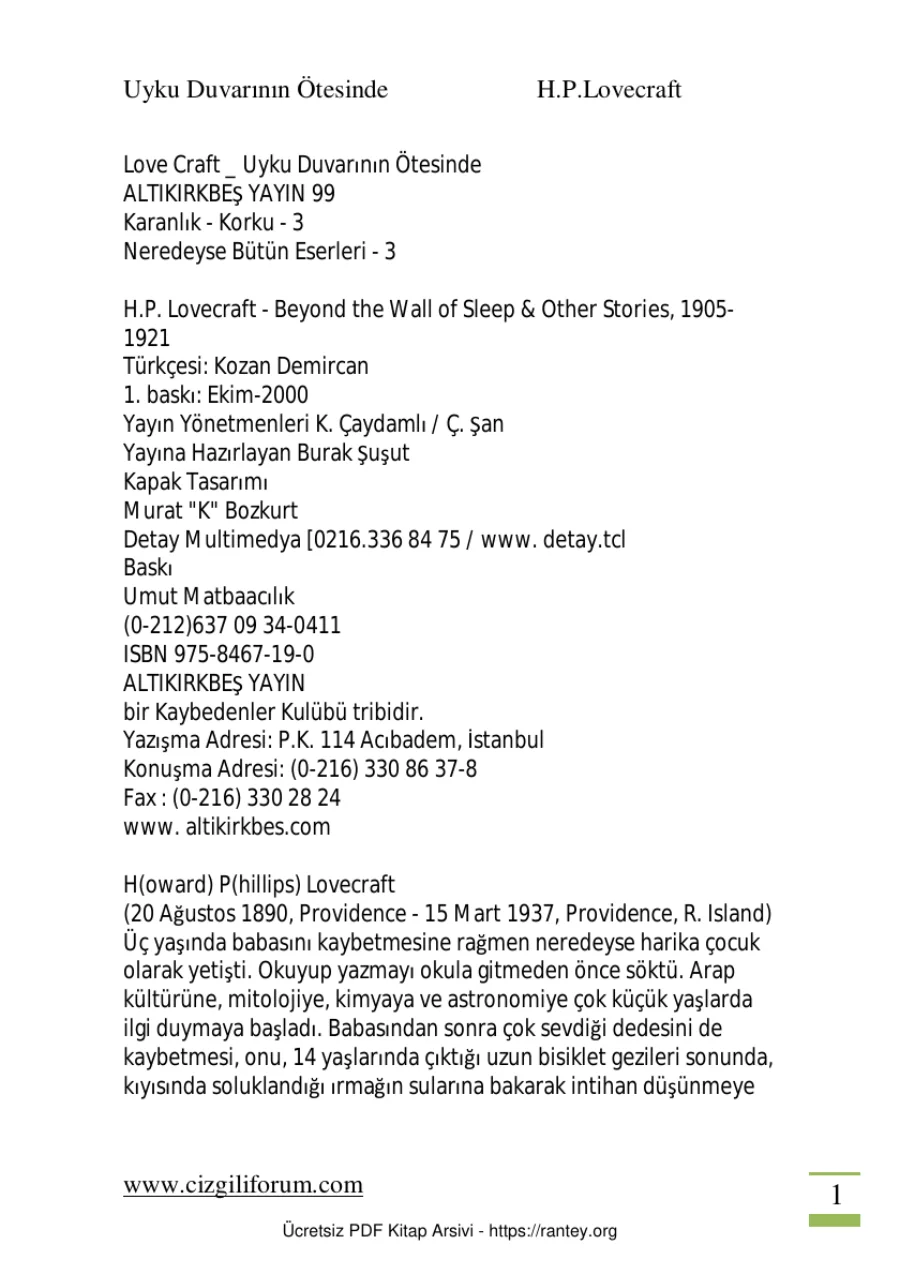 Uyku Duvarinin Otesinde kapak görseli