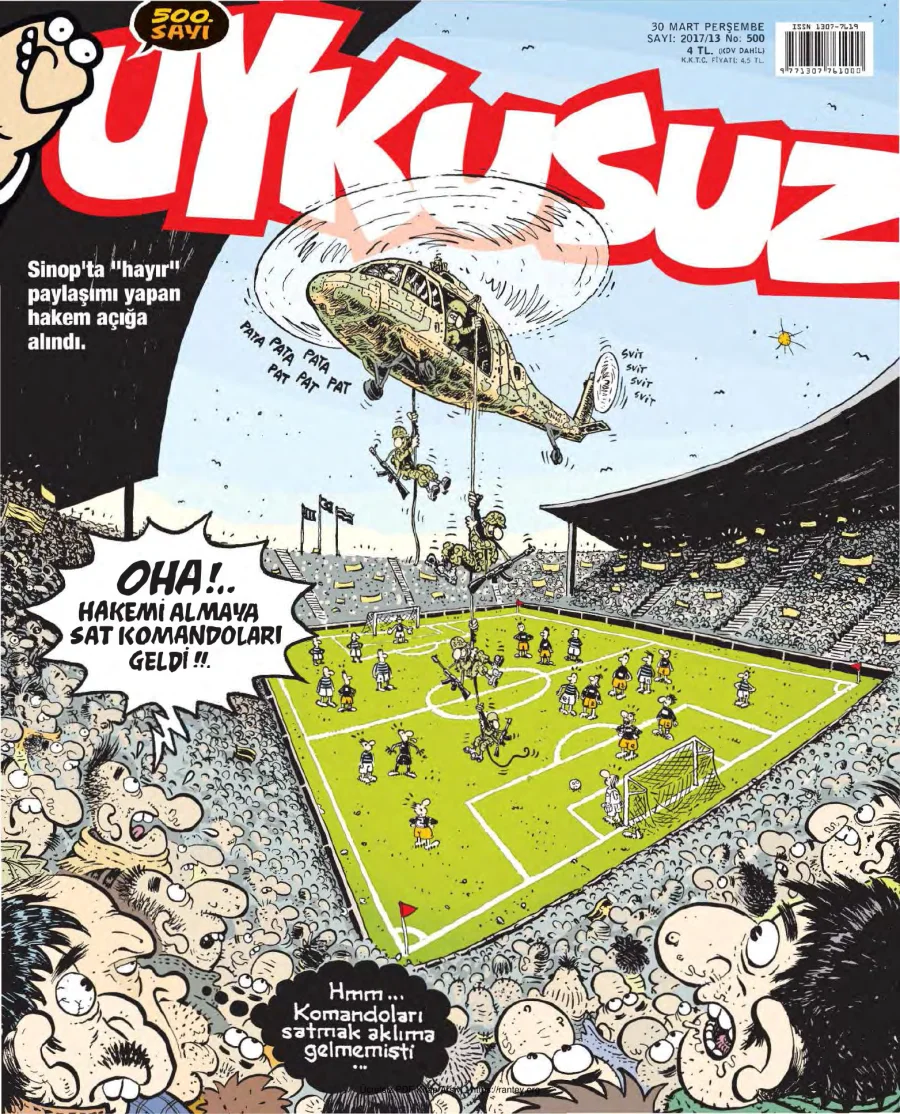 Uykusuz 2017 Sayı 500 kapak görseli