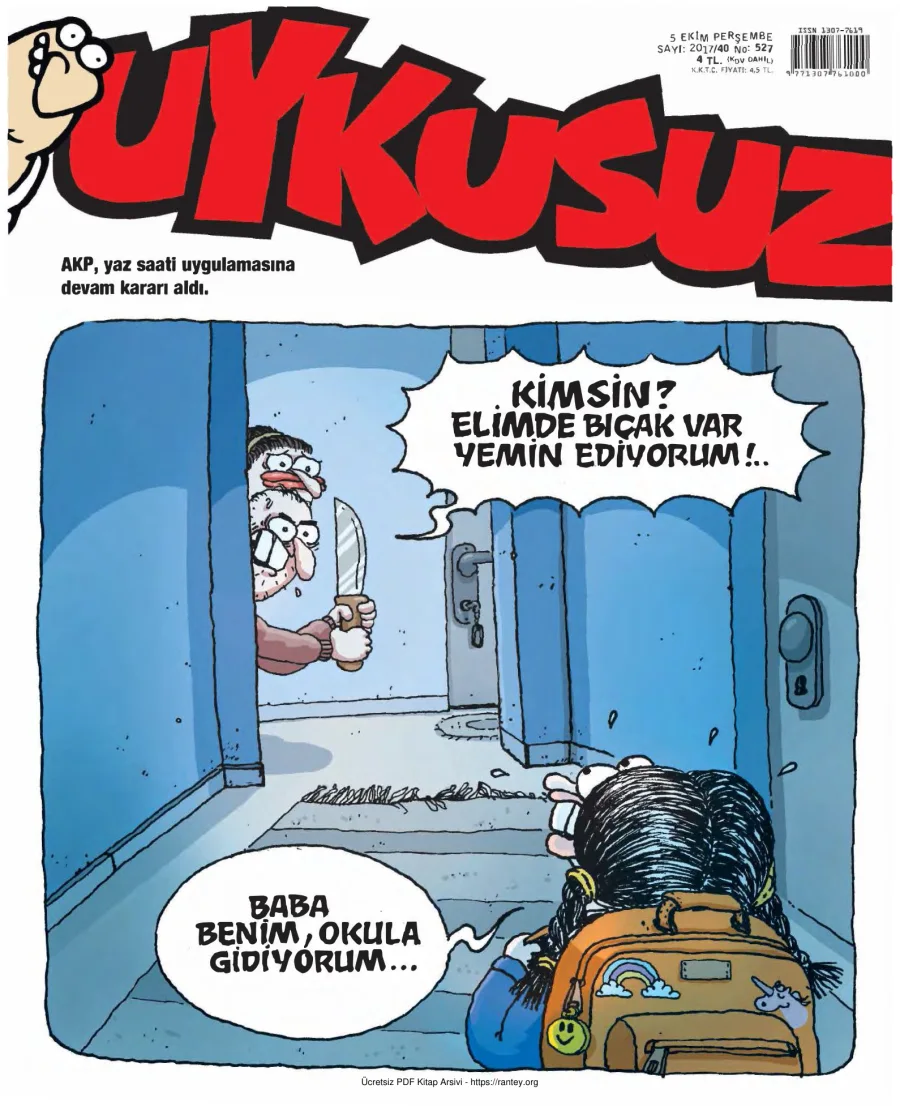 Uykusuz 2017 Sayı 527 kapak görseli