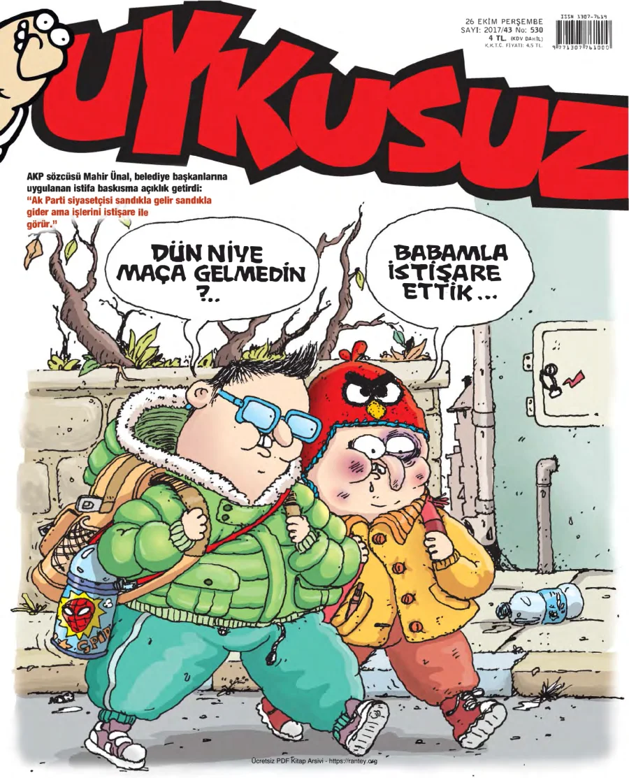 Uykusuz 2017 Sayı 530 kapak görseli