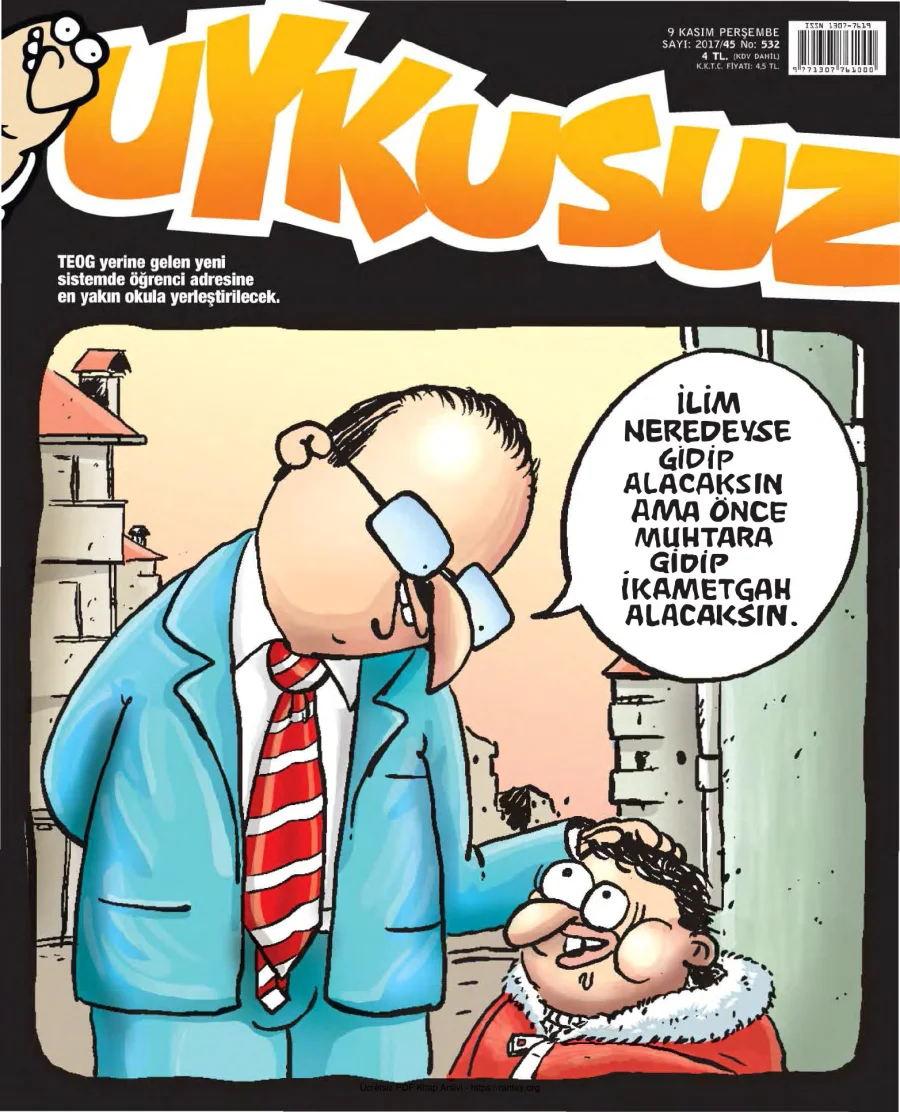Uykusuz 2017 Sayı 532 kapak görseli