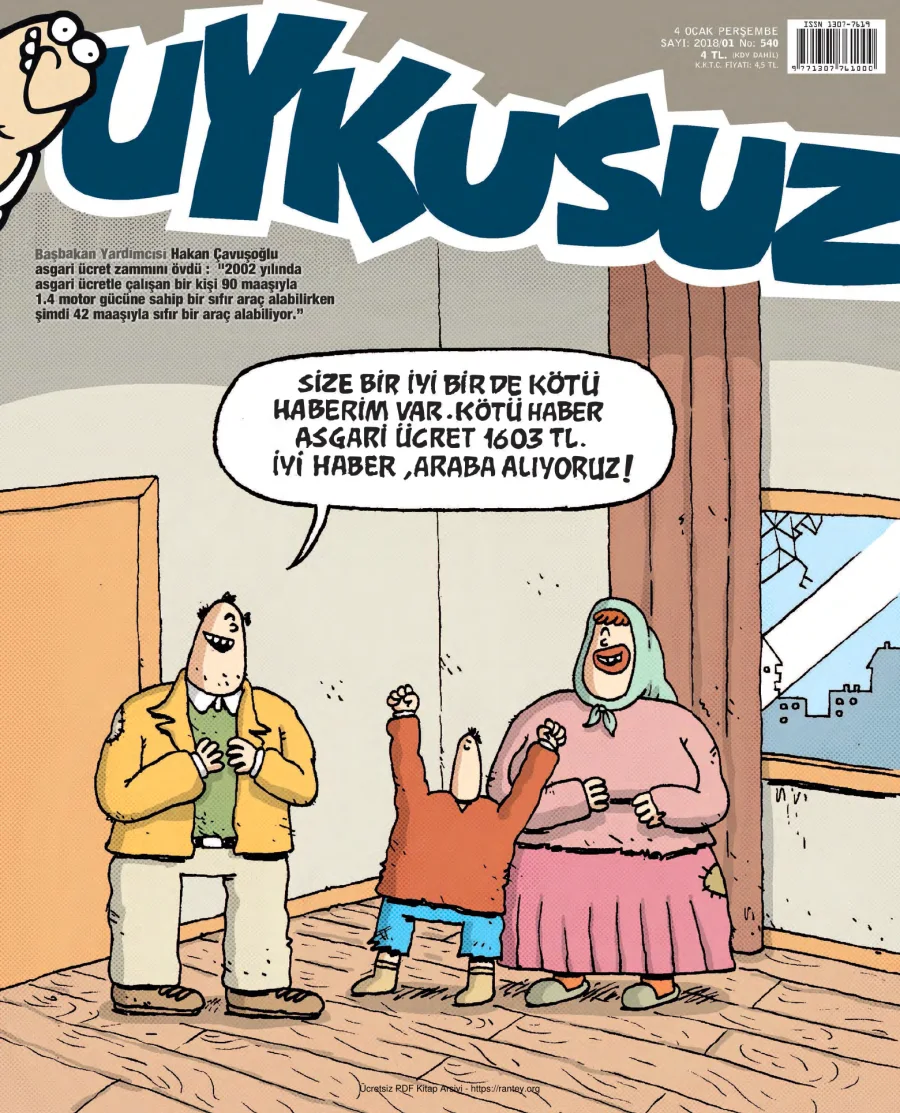 Uykusuz 2018 Sayı 540 kapak görseli
