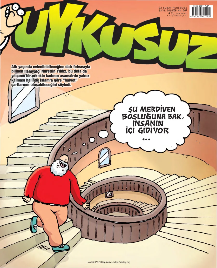 Uykusuz 2018 Sayı 547 kapak görseli