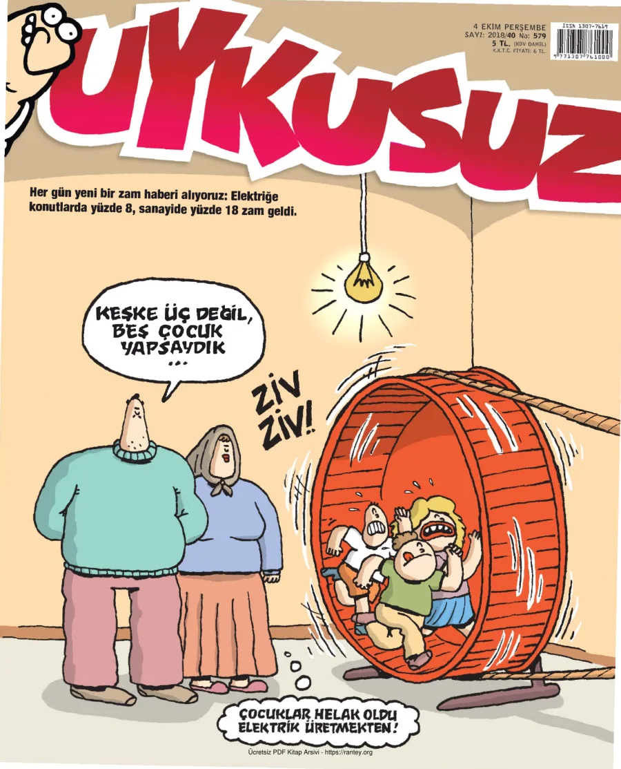 Uykusuz 2018 Sayı 579 kapak görseli