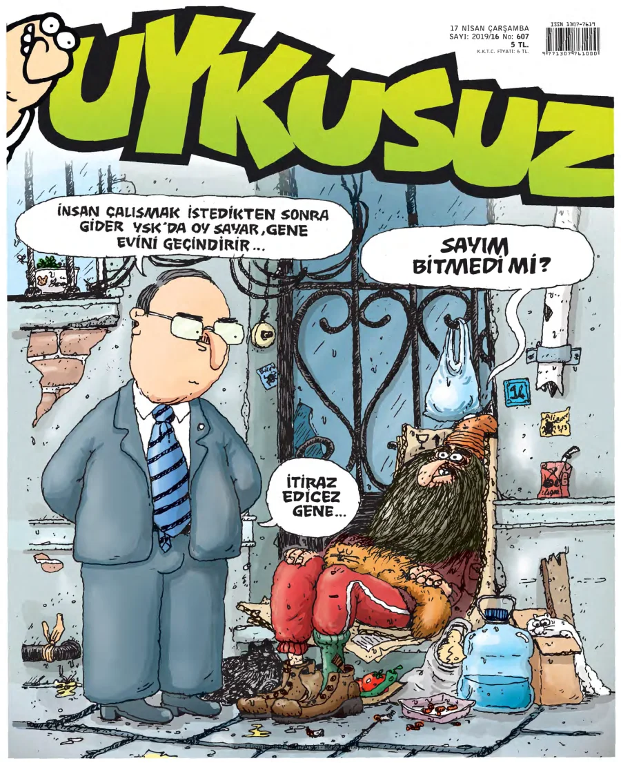 Uykusuz 2019 Sayı 607 kapak görseli
