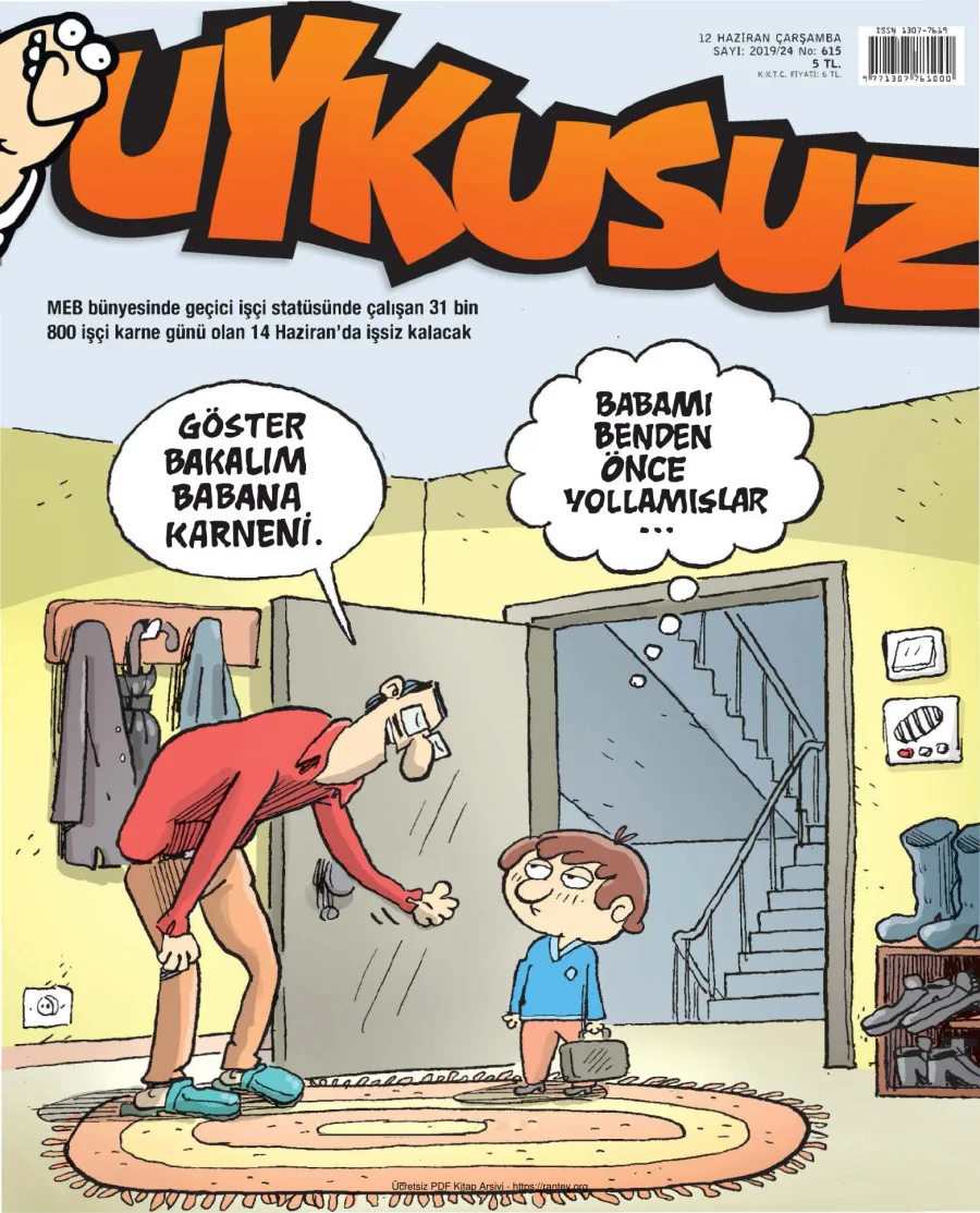 Uykusuz 2019 Sayı 615 kapak görseli