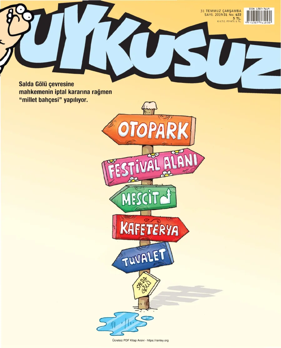 Uykusuz 2019 Sayı 622 kapak görseli