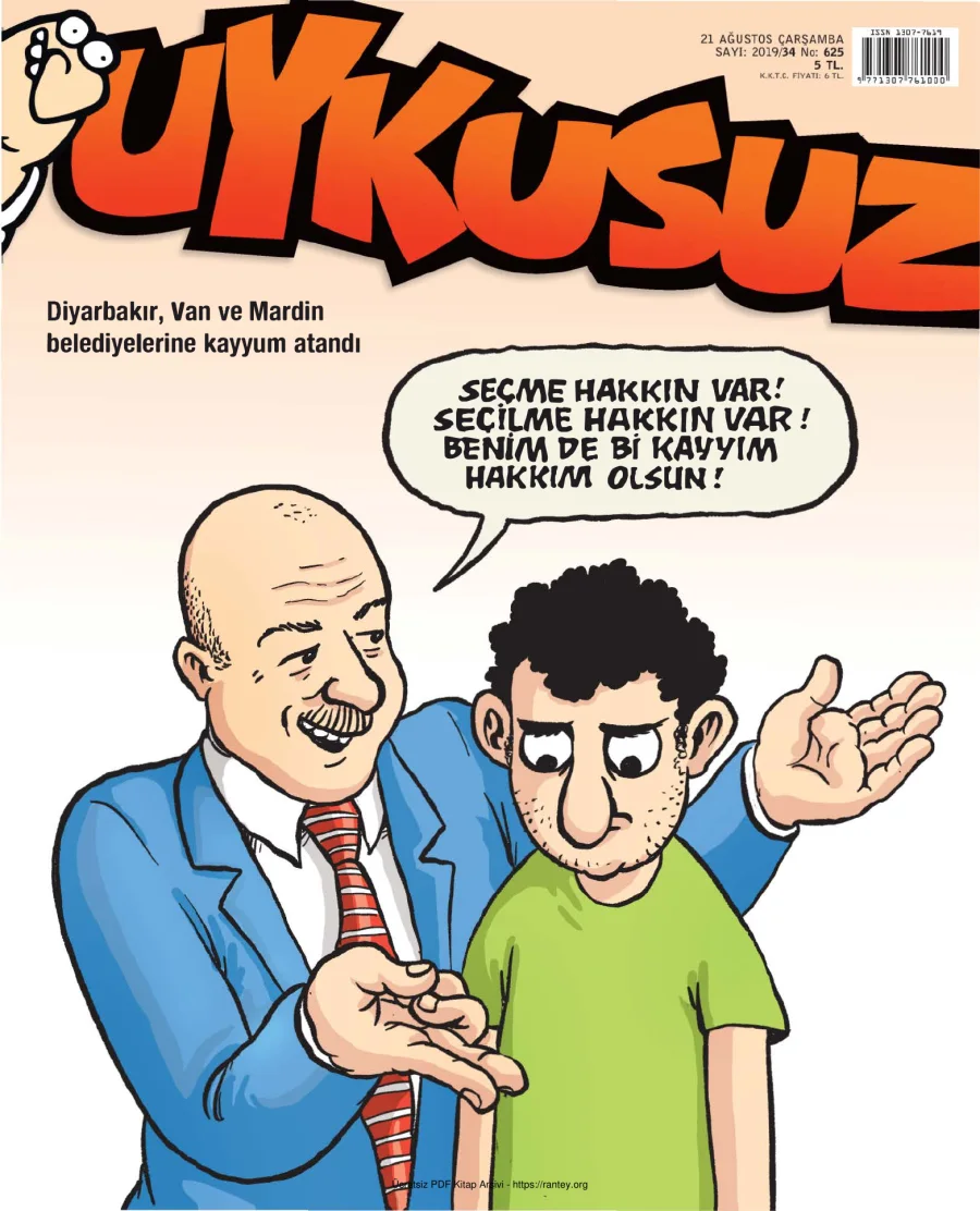Uykusuz 2019 Sayı 625 kapak görseli