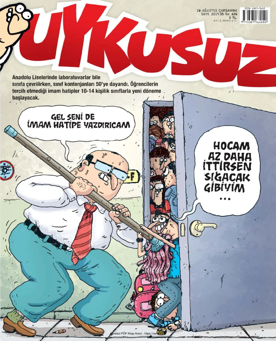 Uykusuz 2019 Sayı 626 kapak görseli