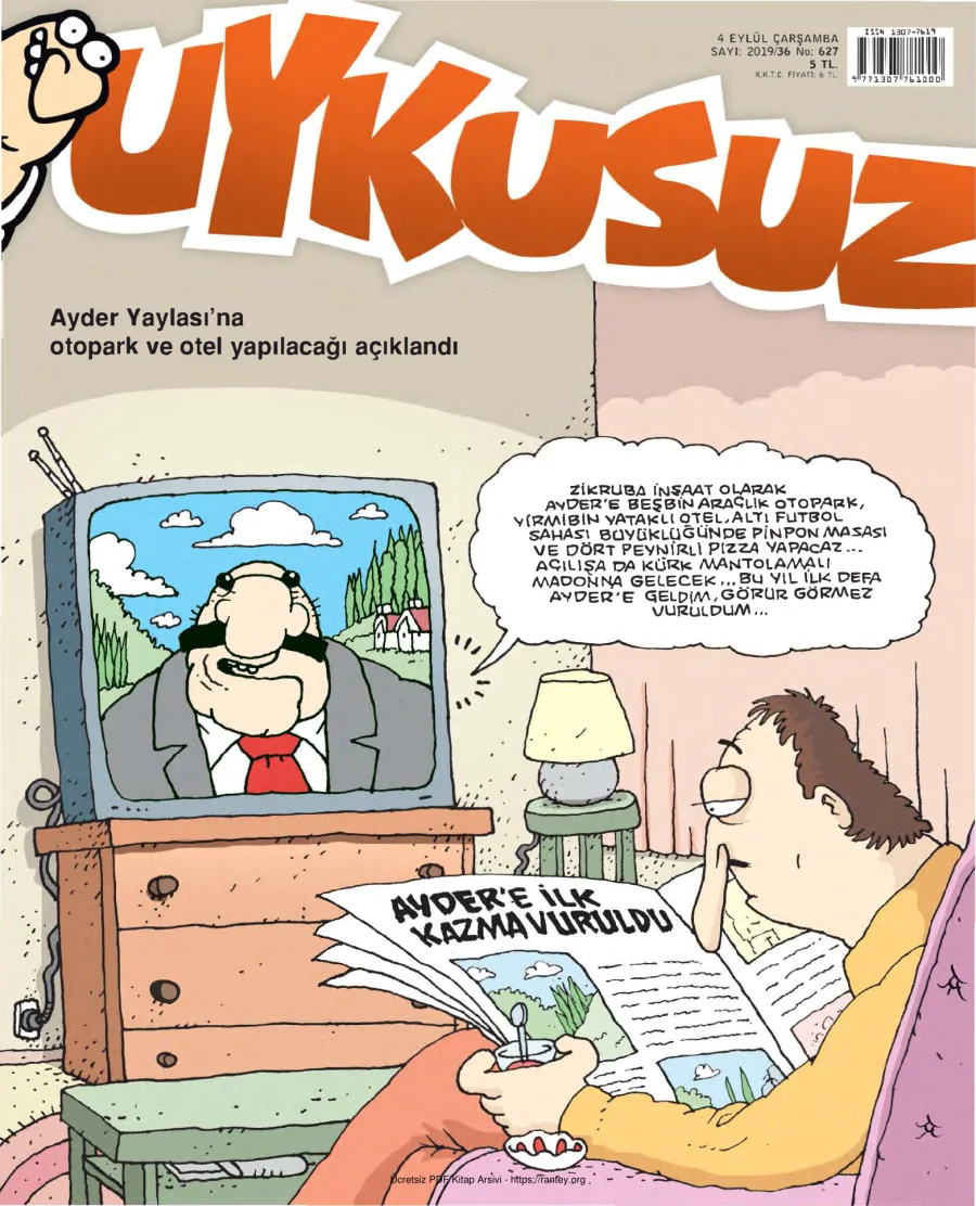 Uykusuz 2019 Sayı 627 kapak görseli