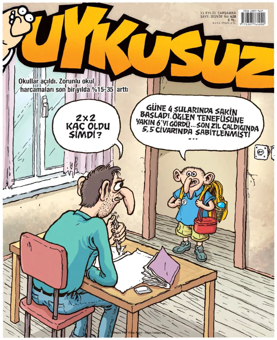 Uykusuz 2019 Sayı 628 kapak görseli