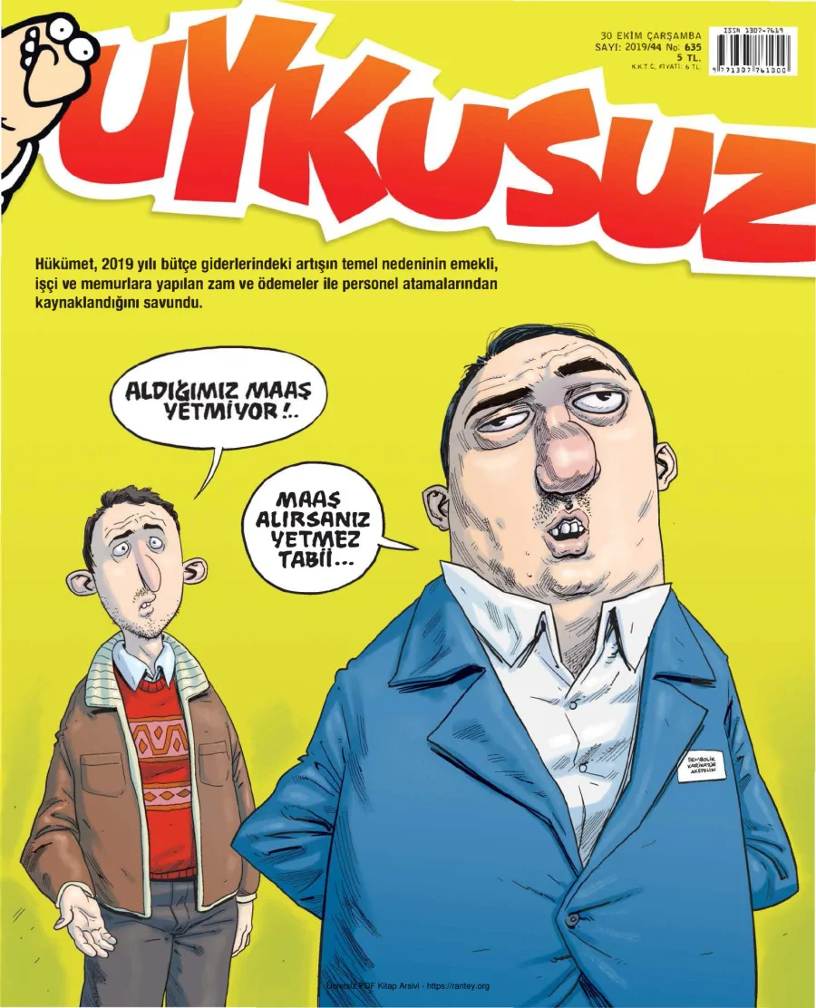 Uykusuz 2019 Sayı 635 kapak görseli