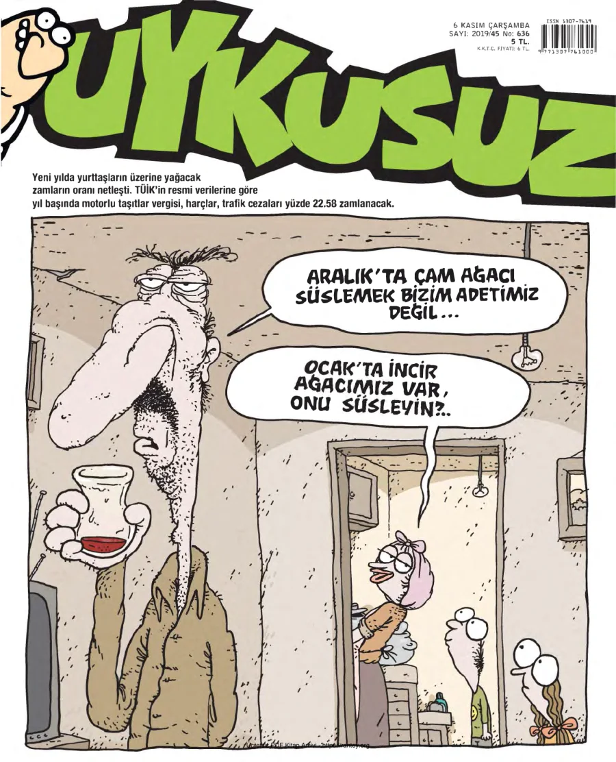 Uykusuz 2019 Sayı 636 kapak görseli