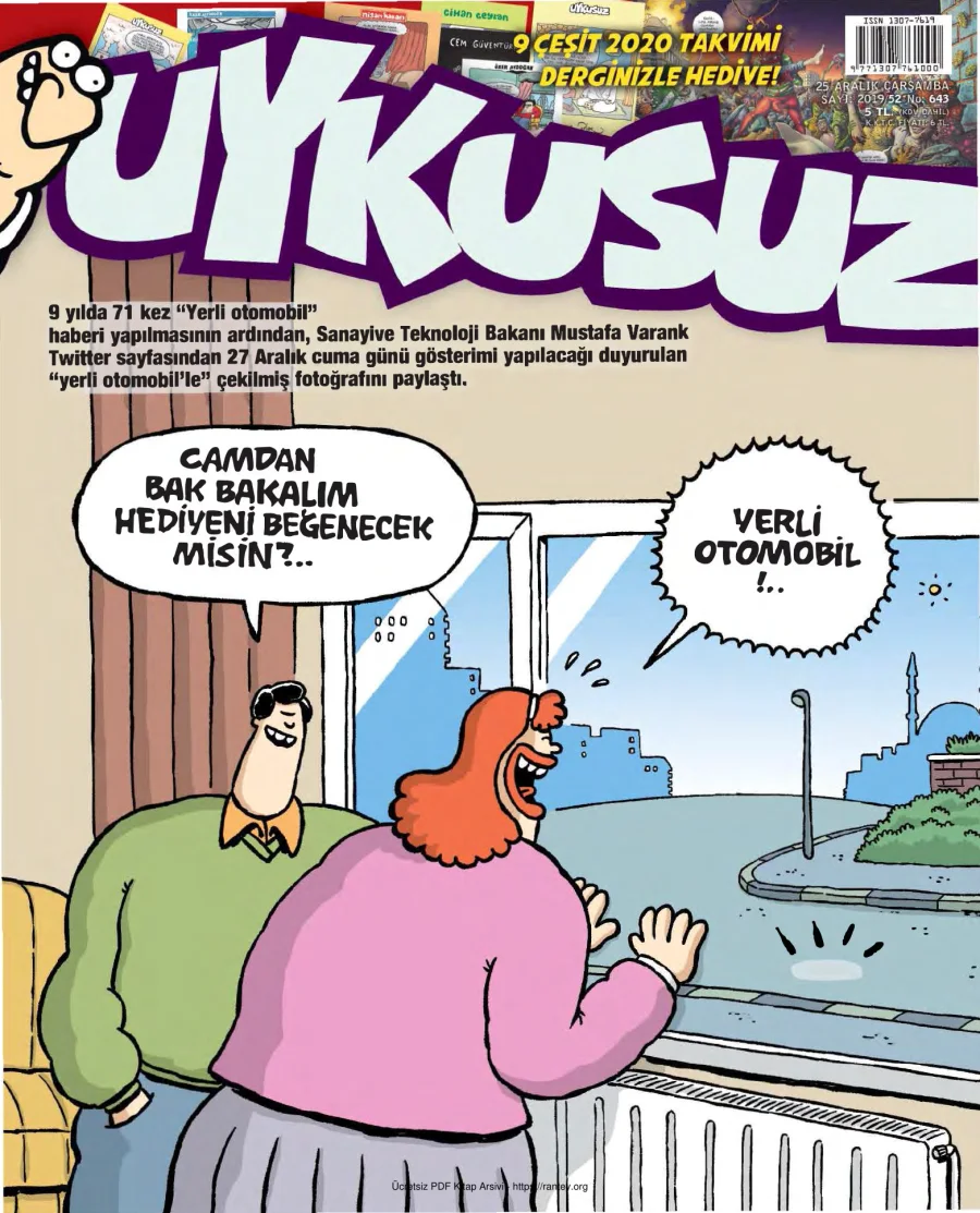 Uykusuz 2019 Sayı 643 kapak görseli