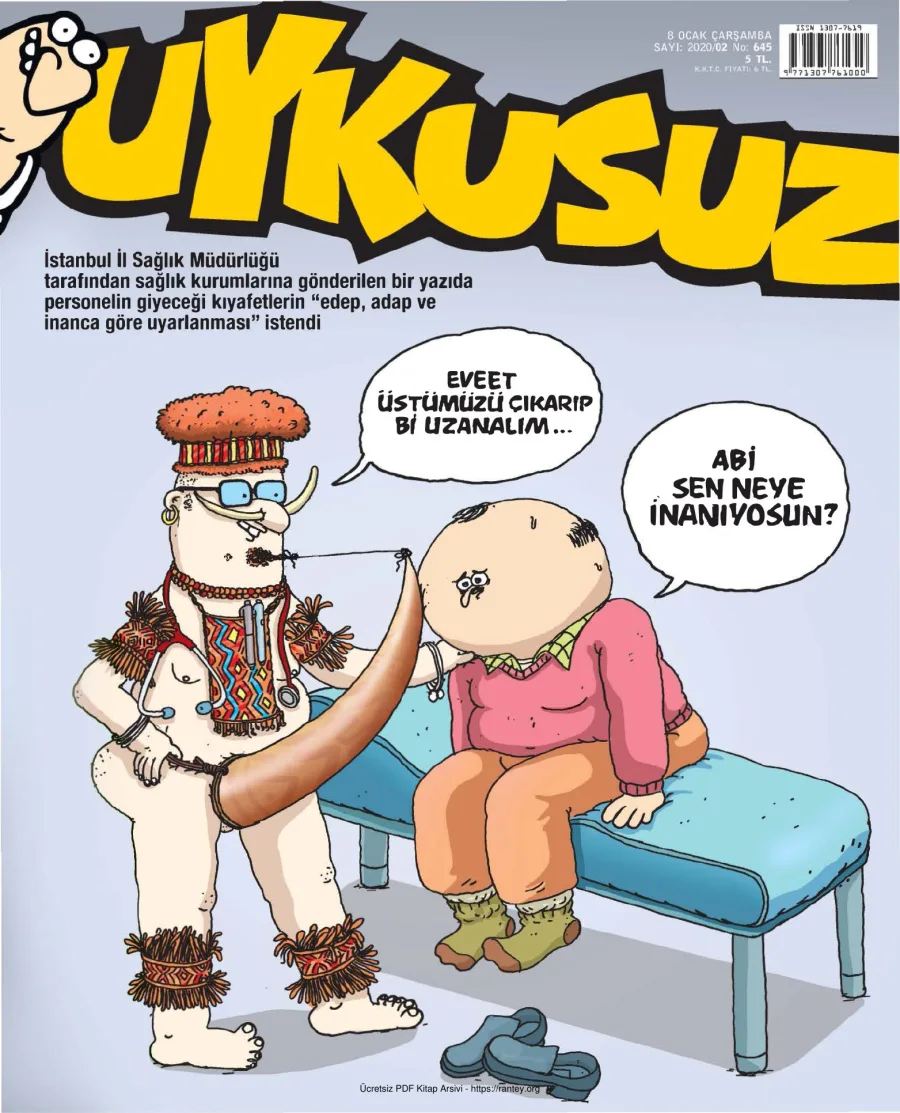 Uykusuz 2020 Sayı 645 kapak görseli